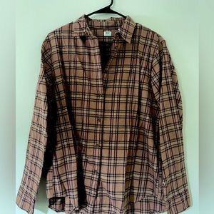 Uniqlo checkered flannel
